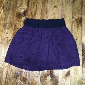 Purple flower skirt